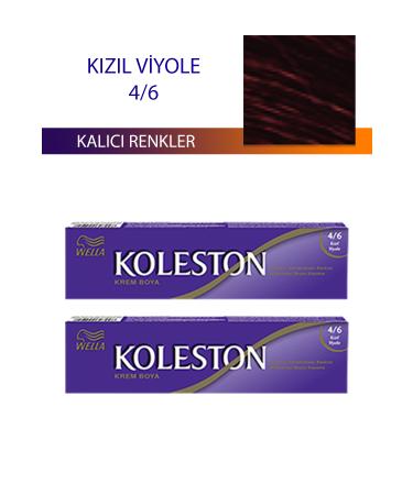 CEXOS 2 Pieces Single Tube Hair Dye Red Violet 4/6 - CBT9229-5247