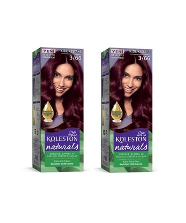 HELSOL Naturals Hair Dye Red Chestnut 3/66 2x Pack - HLS3126-5858