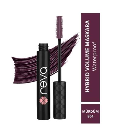 REVA Volume Hybrid Mascara - Hybrid Volume Mascara Prune - No: 804 - Vegan & Clean Content