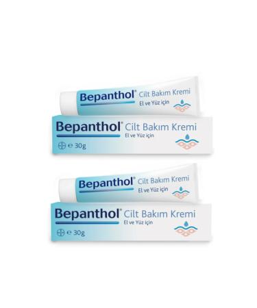 Bepanthol Skin Care Cream 30gr X 2 pieces - Suitable for All Skin Types Hand and Daily Face Care