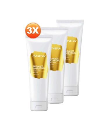 Avon Anew Radiance Maximising Gold Face Mask 75 Ml. Triple Set - Buy Online on GoSupps.com