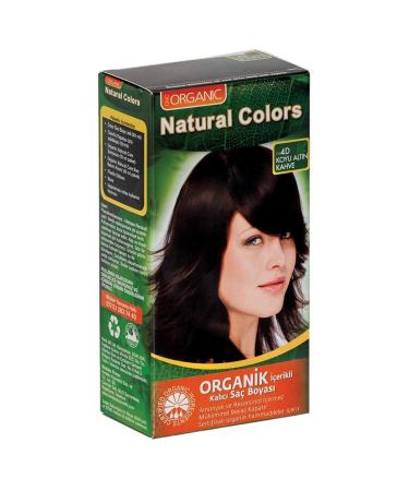 Organic Natural Colors Dark Golden Brown Organic Hair Dye 4d 8681085503048