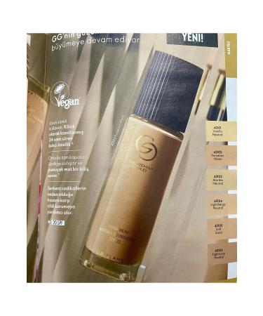 Oriflame Giordani gold long wear mineral foundation marble neutral