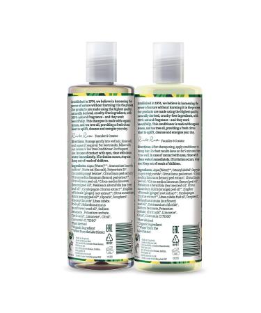 Faith In Nature Natural Refreshing Shampoo&Conditioner Lemon&Tea Tree - Buy Online on GoSupps.com