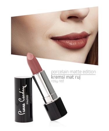 Pierre Cardin Porcelain Matte Edition Lipstick Rosy Red -202