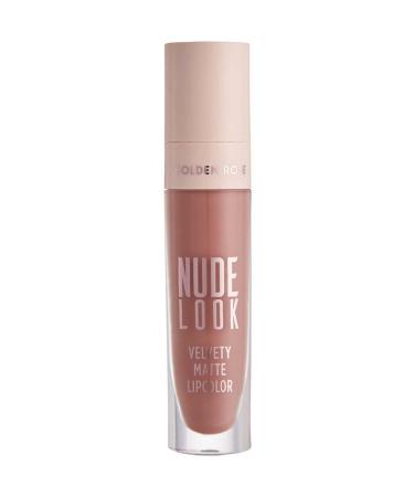 Golden Rose Nude Look Velvety Matte Lipcolor-02 Peachy Nude-liquid Matte Lipstick