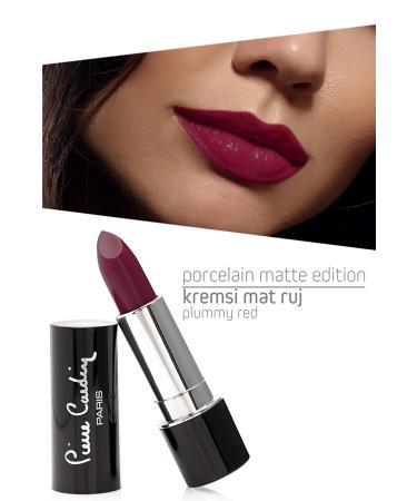 Pierre Cardin Porcelain Matte Edition Lipstick - Plummy Red - 214