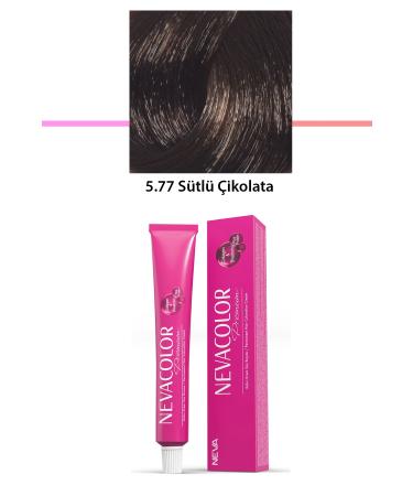 Premium 5.77 Milk Chocolate - Permanent Cream Hair Dye 50 g Tube