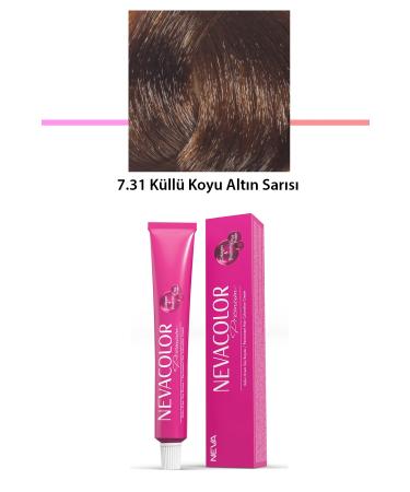 YMC AVM Premium 7.31 Ash Dark Golden Blonde - Permanent Cream Hair Dye 50 g Tube