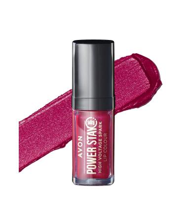 Avon Powerstay High Voltage Spark Likit Ruj Cherry Charge