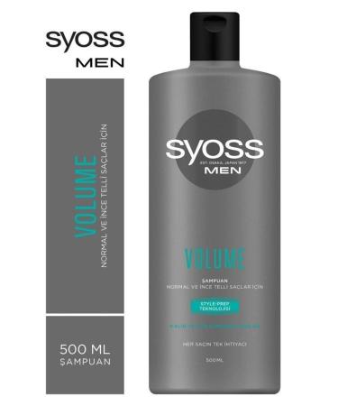 Syoss Men Volume Thick and Lush Looking Hair Shampoo 500 ml X 2 Pieces - Buy Online on GoSupps.com