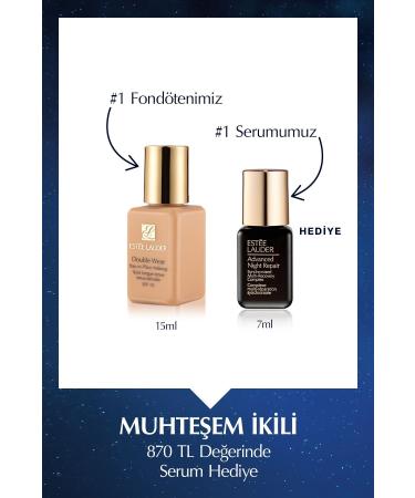 Estee Lauder Liquid Travel Size Foundation - Double Wear Stay-in-Place Foundation SPF10 (Color: 2W2 Rattan) 15ml Matte All