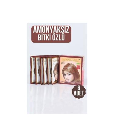 BrcDesing Turkish Brown Ammonia-Free Plant Extract 6 Pack Hair Henna