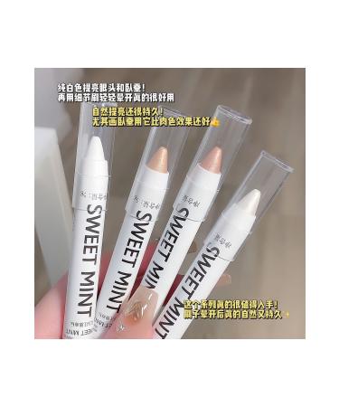 sweet mint Highly pigmented shiny Korean pencil eyeshadow highlighter pen (CHAMPAGNE 07) - Buy Online on GoSupps.com