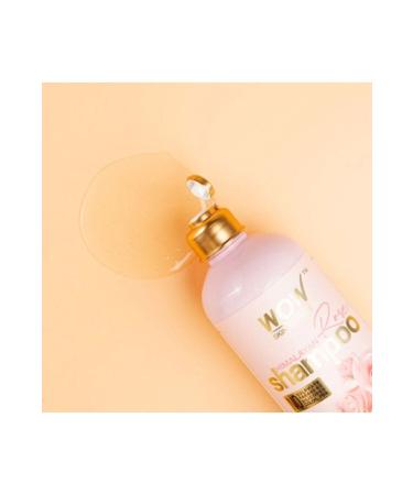 WOW Skin Science Indian Rose Shampoo- 4 Natural Ingredients-Rose Hydrosol Almond and Argan Oil 300ml - Buy Online on GoSupps.com