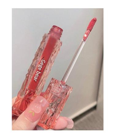 Gege Bear Watery Mirror Lip Gloss Long-Wearing Moisturizing Liquid Lipstick Non-Stick Cup Glossy Lip Glaze - Buy Online on GoSupps.com