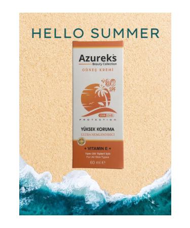 AZUREKS Sun Cream 60 Ml SPF 50+