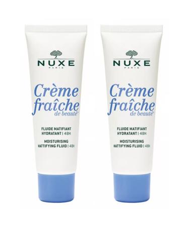 Nuxe Creme Fraiche De Beaute 48h Mattifying Fluide 50ml 2 Pieces