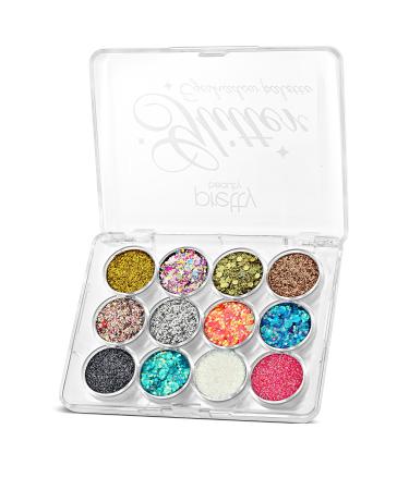 Pretty Beauty Glitter Eyeshadow Palette - 12 Eyeshadows