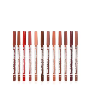 Roesia Rose Cosmetics Rose 12-Piece Matte Lip Pencil Set