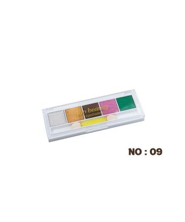 Top beauty Eye Makeup Palette Long-Lasting Eyeshadow with Sparkling and Bright Colors-Eyeshadow No:09