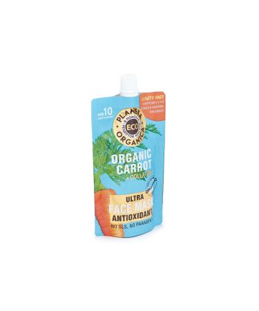 Planeta Organica Organic Carrot and Collagen Antioxidant Face Mask (100 ml) - Buy Online on GoSupps.com