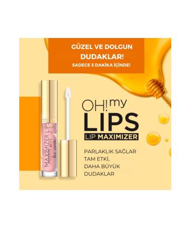 Eveline Cosmetics Oh! My Lips! Lip Enlargement Lip Gloss with Hyaluronic Acid and Bee Venom - Buy Online on GoSupps.com