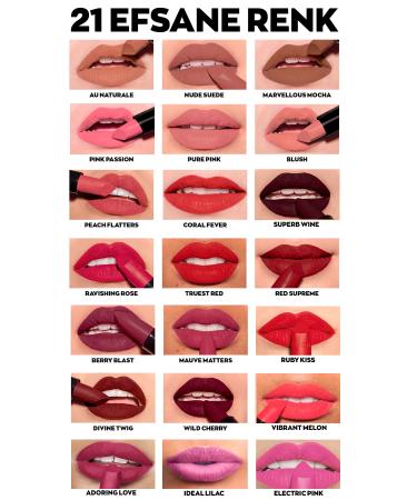 Avon Nude Suede Matte Lipstick + Black Eyeliner + Red Supreme Matte Lipstick + Lovider Pocket Mirror - Buy Online on GoSupps.com