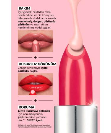 Avon Hydramatic Shimmer Lipstick - Peach 2 Pack + Lovider Pocket Mirror - Buy Online on GoSupps.com