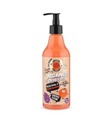 Planeta Organica Basil and Tangerine Flavored Natural Vegan Shower Gel 500 ml