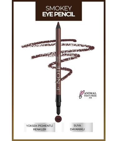 Note Cosmetics Smokey Eye Pencil Waterproof Applicator Waterproof Eye Pencil - 04 Copper - Copper