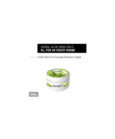 Dermokil Natural Hand and Face Care Cream Aloe Vera 300 Ml - Buy Online on GoSupps.com