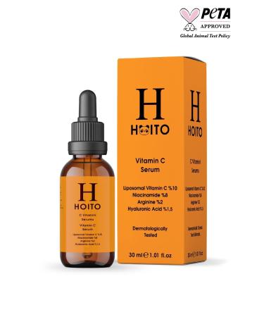 Hoito Vitamin C Serum 30ml - Tone Equalizer and Brightener - Liposomal Vitamin C 10%