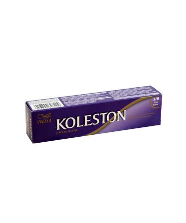 Wella Koleston Cream Tube Hair Dye - 3.0 Dark Brown