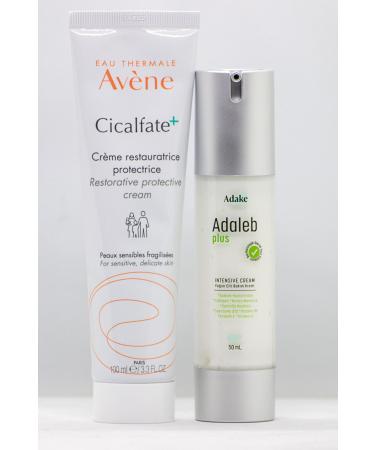 Avene Cicalfate+ Repair Care Cream 100ml Adaleb Plus Anti-Wrinkle and Anti-Acne Care Cream 50ml