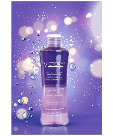 Victory Make-Up Remover Water Dual Phase Micellar For All Skin Types 200 ml - Buy Online on GoSupps.com