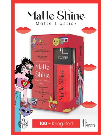 Pinky London Matte Shine Lipstick - 100