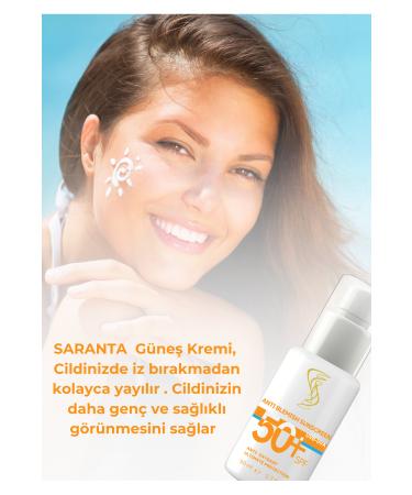 Saranta Cosmetic Sun Cream SPF 50 Anti-Spot and Skin Tone Equalizer 50 ml - Buy Online on GoSupps.com