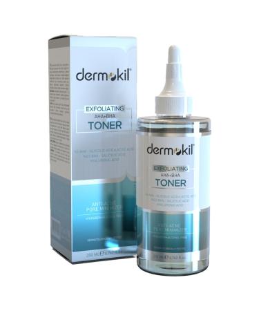 Dermokil Exfoliating Aha Bha Niacinamide Tonic 200 ml - Buy Online on GoSupps.com
