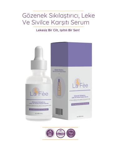 LA FEE Pore Tightening Anti-Blemish and Anti-Acne Skin Care Serum 30 ML (5% Niacinamide 2% Arbutin) - Buy Online on GoSupps.com
