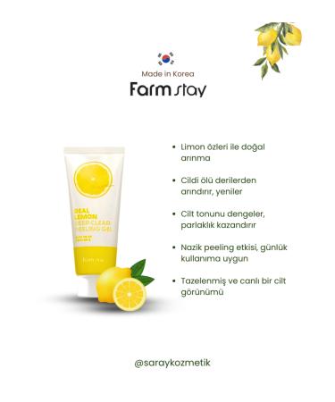 Farmstay Lemon Extract Peeling Gel - Buy Online on GoSupps.com
