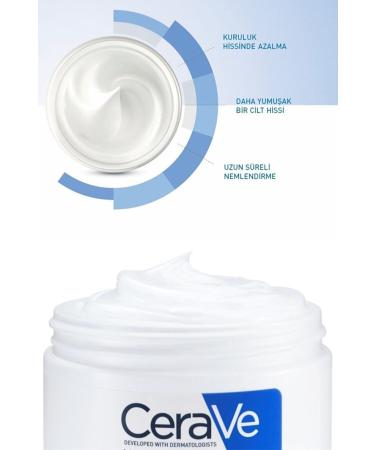CeraVe Moisturizing Cream for Hands Face and Body with Ceramide and Hyaluronic Acid for Dry Skin 50 ml - Buy Online on GoSupps.com