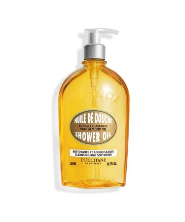 L'Occitane Almond Shower Oil - Nourishing Moisturizing Shower Gel with Vitamin E and Sweet Almond Oil 500ML
