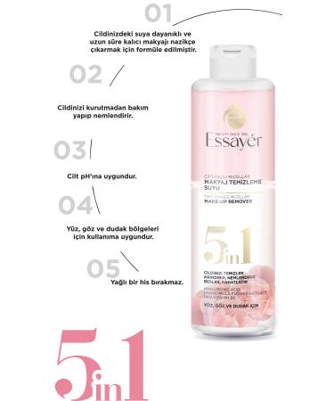 ESSAYER Make-Up Remover Water Dual Phase Micellar For All Skin Types 200 ML - Buy Online on GoSupps.com