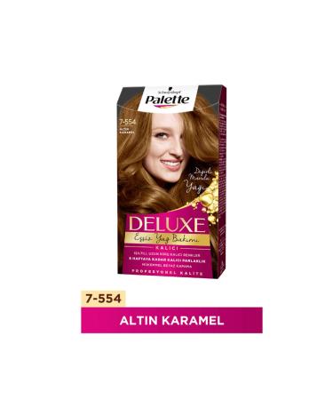 Palette Deluxe Hair Dye 7-554 Golden Caramel