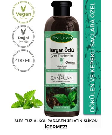 Phytoflora Salt-Free Herbal Shampoo with Nettle Extract for Oily and Dandruff Hair 400ml