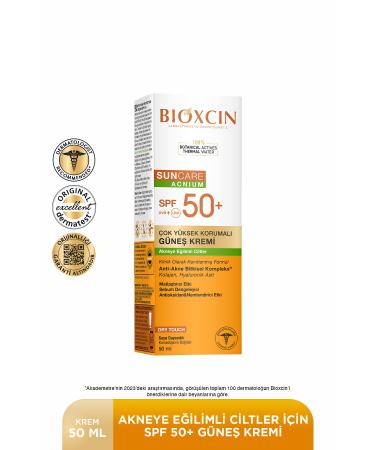 Bioxcin Sun Care SPF 50 Sun Cream for Acne Prone Skin 50 ml