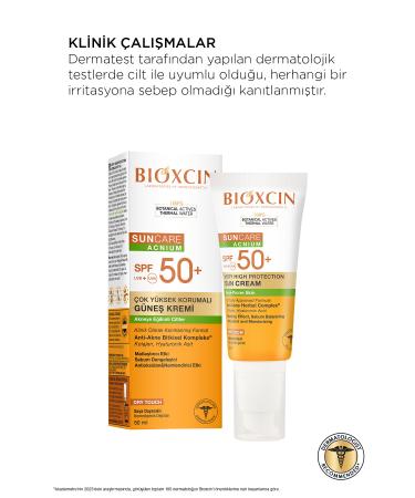 Bioxcin Sun Care SPF 50 Sun Cream for Acne Prone Skin 50 ml - Buy Online on GoSupps.com
