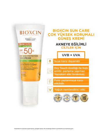Bioxcin Sun Care SPF 50 Sun Cream for Acne Prone Skin 50 ml - Buy Online on GoSupps.com