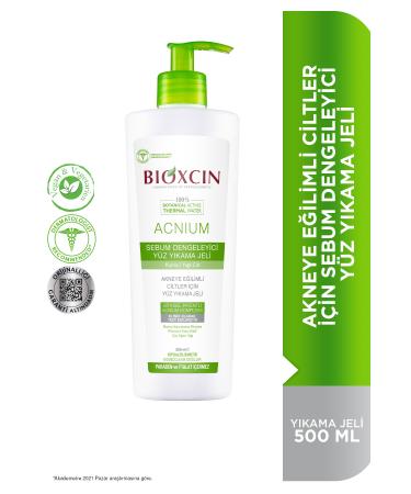 Bioxcin Acnium Sebum Balancing Face Wash Gel 500 ml